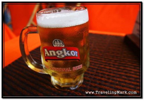 Photo: Fresh Glass of Angkor Draught