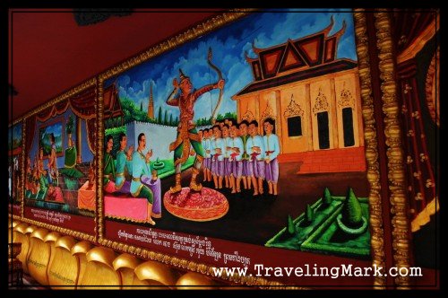 Colourful, 3 Dimensional Relics Around the Wall Surrounding the Wat Preah Prom Rath Temple Colourful, 3 Dimensional Relics Around the Wall Surrounding the Wat Preah Prom Rath Temple