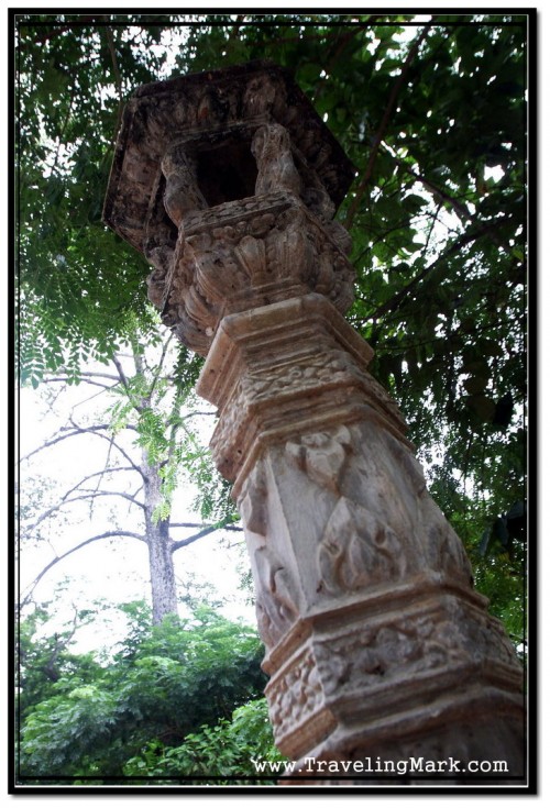 Decorative Light Posts Like This One Line the Siem Reap River on Both Sides