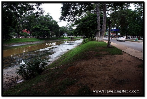 Eastern Bank of the Siem Reap River at Wat Bo Area