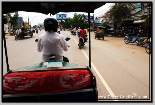 Riding a Tuk Tuk Down National Road #6 in Siem Reap, Cambodia Riding a Tuk Tuk Down National Road #6 in Siem Reap, Cambodia