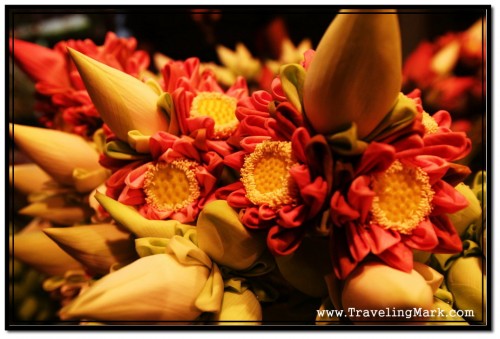 Flower Bouquets For Sale at Royal Independence Gardens in Siem Reap