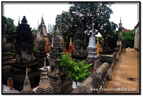 Stupas Photographed from Wat Bo Main Temple