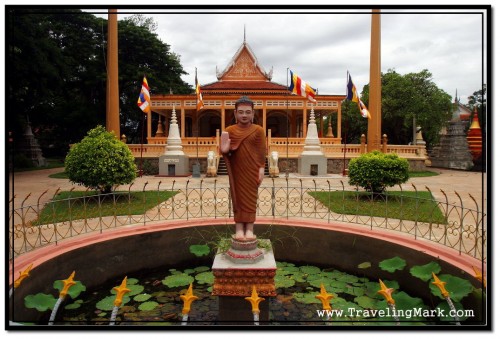 Photo: Wat Damnak Courtyard with Temple in the Rear Photo: Wat Damnak Courtyard with Temple in the Rear