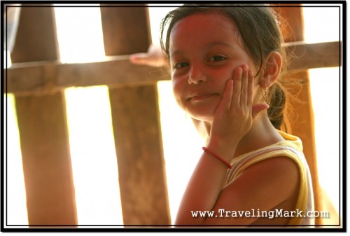 Photo: Little Girl Showing Me Where She Lives