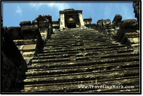 Photo: Steep Stairs on the Eastern Side of the Angkor Wat Temple