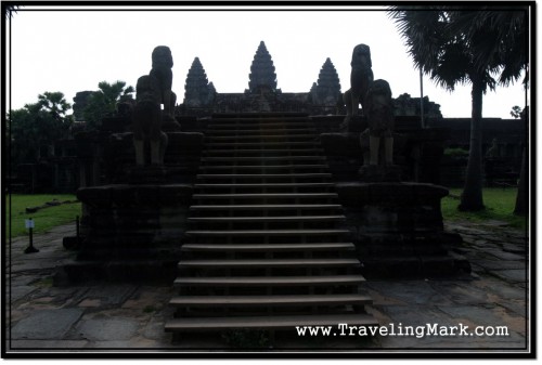 Photo: Steps Leading to the Central Gopura of Angkor Wat Temple
