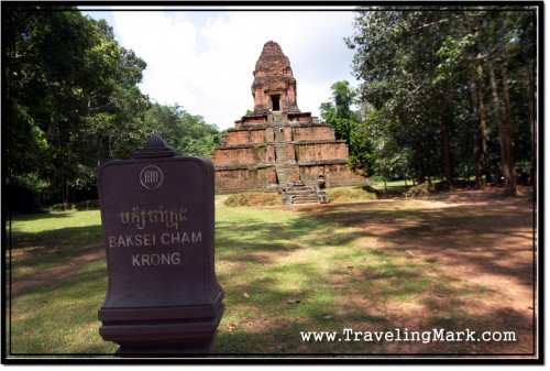 Photo: View of Baksei Chamkrong From the Road at South Gate of Angkor Thom