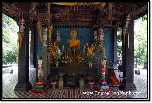 Photo: Buddha Image in the Preah Ntep Pagoda