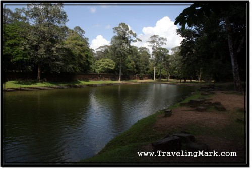 Photo: Once Busy Royal Pool Sras Srei Is Now Overgrown with Jungle