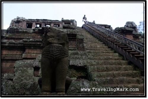 Photo: Staircase on the West Side of the Phimeanakas Temple is Steep, but the Easiest to Scale