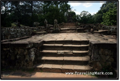 Photo: Terrace of the Elephants Central Stairway Photo: Terrace of the Elephants Central Stairway