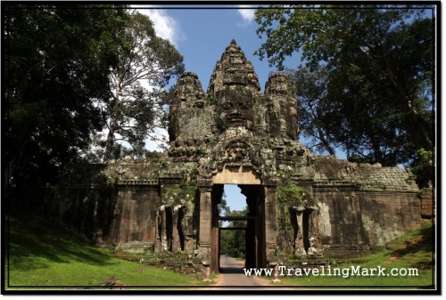Photo: Victory Gate of Angkor Thom - View from the West in the Afternoon (good lighting)