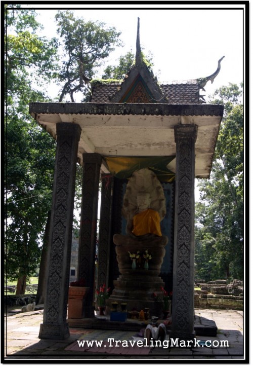 Photo: Original Buddha Image from Bayon Now Calls Vihear Prampil Loveng Its Home