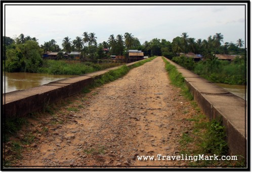 Photo: French Colonial Bridge Connects Don Det Island with Don Khon