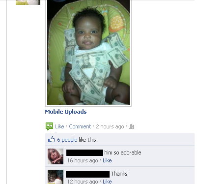 Photo: Facebookers Like to Go an Extra Mile to Make Themselves and Their Dependents Look Like Desperate Show Offs Photo: Facebookers Like to Go an Extra Mile to Make Themselves and Their Dependents Look Like Desperate Show Offs
