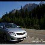 Photo: Silver Toyota Corolla I Rented for a Week from Hertz to Drive Through the Canadian Rockies