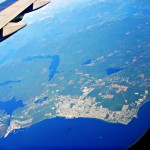 Aerial View of British Columbia Canada from Korean Air Jet Plane