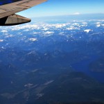 Snow Capped Mountains of British Columbia View from the Sky