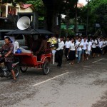 Music from This Older than Hell Loudspeaker Accompanied the Funeral Procession