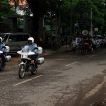 The Police Escort Funeral Procession