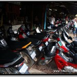 Motorcycles Parked by Phsar Chas – Old Market in Siem Reap