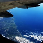 South Korea East Coast with Endless Shoreline Bird’s Eye View