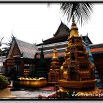 Colorful Settings of Wat Preah Prom Rath Temple and Pagoda in Siem Reap