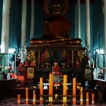 Buddha Statue Within the Obscure Wat Preah Prom Rath Temple in Siem Reap