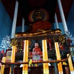 View of Main Buddha Statue inside Wat Preah Prom Rath – Praying Believer Point of View