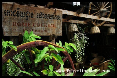 Home Cocktail Restaurant in Siem Reap