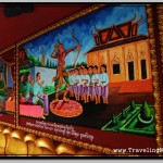 Colorful, 3-dimensional Relics on the Walls of Wat Preah Prom Rath Temple