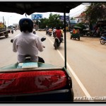 Riding a Tuk Tuk Down National Road #6 in Siem Reap, Cambodia