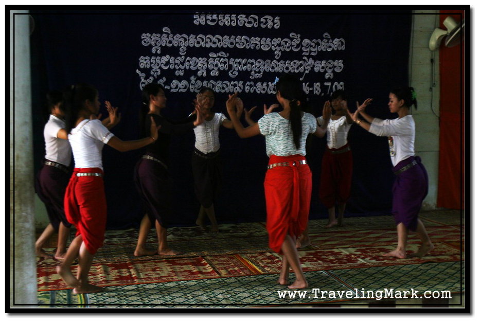 Photo: Amateur Apsara Dancers Performing their Act at Wat Keseram