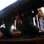 Photo: Stone Carved Warriors Serving as Balusters Holding the Balustrade Up at Wat Kesararam