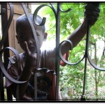 Photo: Cambodian Child Came to Check Out What Was Going on Inside of Wat Keseram's Prayer Hall