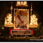 Large Posted of King Norodom Sihamoni on the Corner of Royal Residence in Siem Reap