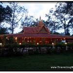 Preah Ang Chek Preah Ang Chorm Shrine Photographed at Dusk, Before Full Night Set In