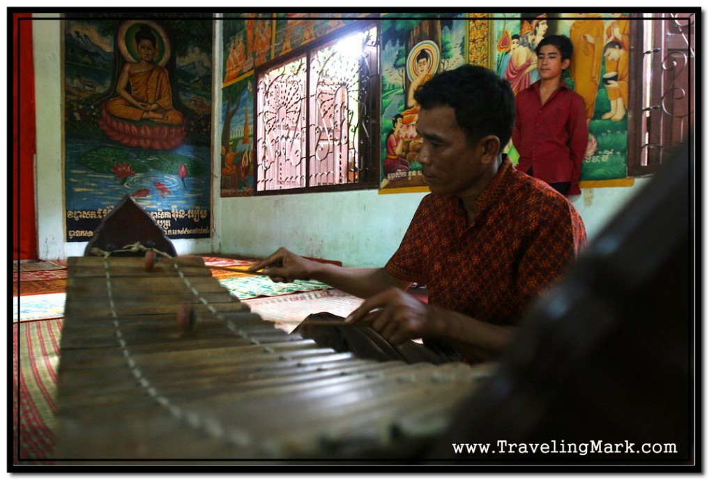 Photo: Pinpeat Player on Roneat - Khmer Xylophone