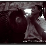 Photo: Sampho Drummer Playing Part on One Head of the Drum