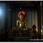 Photo: Statue of Sitting Buddha Inside of Wat Damnak Temple