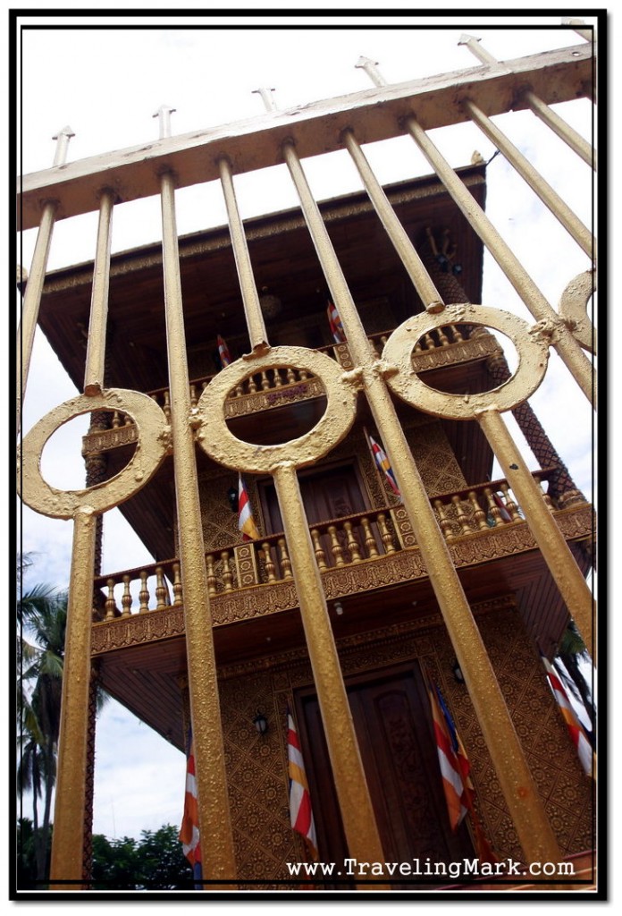 Photo: View of Central Gold Pagoda Through its Gate