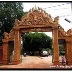 Photo: Wat Damnak Front Gate with Cables Spoiling the View