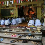 Photo: Buddhists Commemorating Pchum Ben Festival at Wat Kesararam Prayer Hall