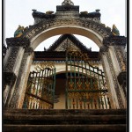 West Side Entrance Gate to Wat Bo Main Temple