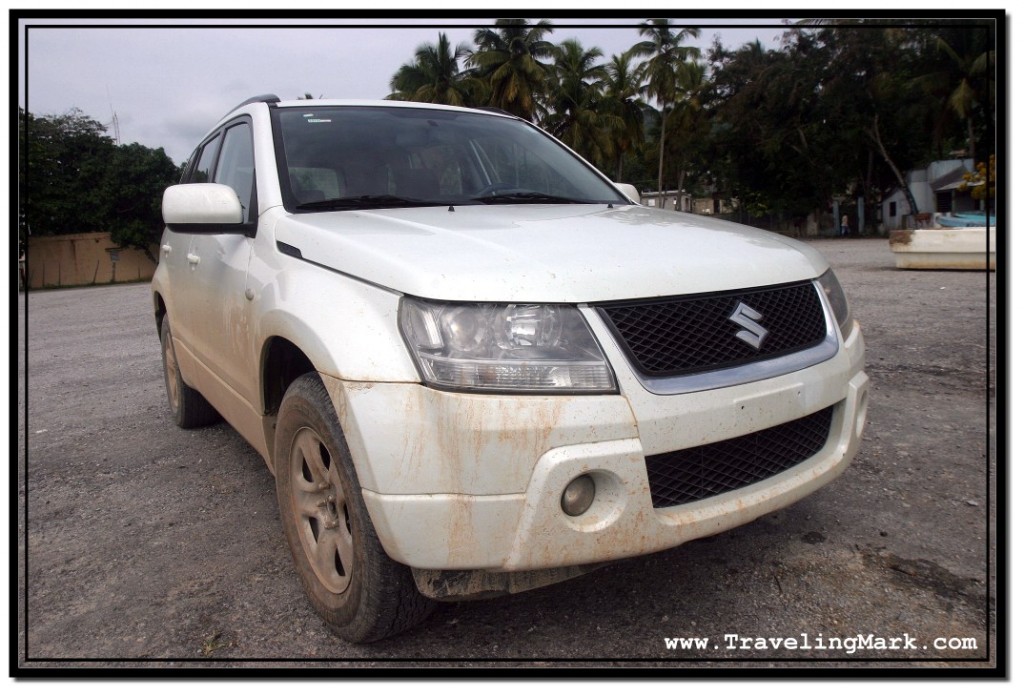 Photo: White Suzuki Grand Vitara Rental Car I Was Driving When I Had My Laptop Stolen