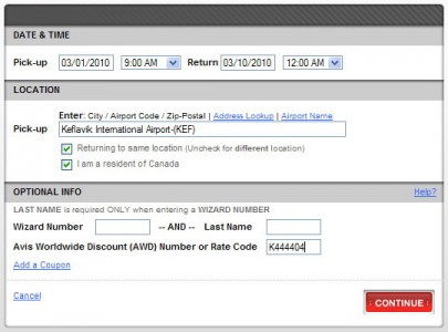 Discount coupon codes car rental