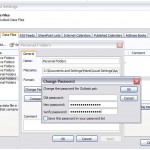 Photo: Change Password Dialog Box in Microsoft Outlook 2007