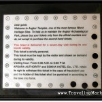 Angkor Entrance Fee Schedule