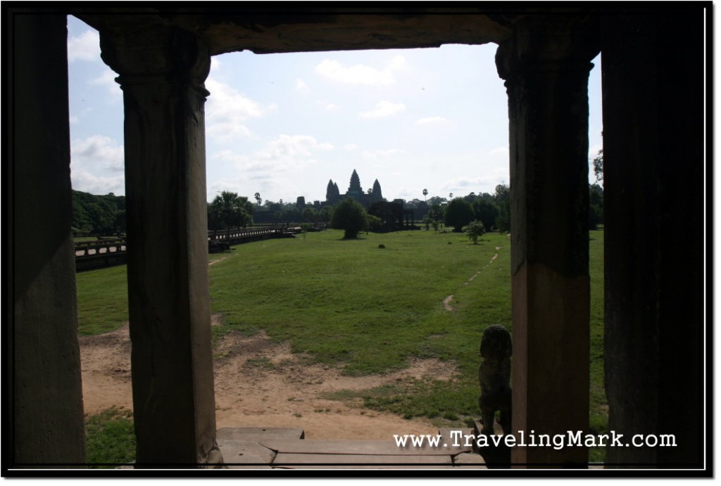 Photo: View of Angkor Wat Temple from The Exterior Wall